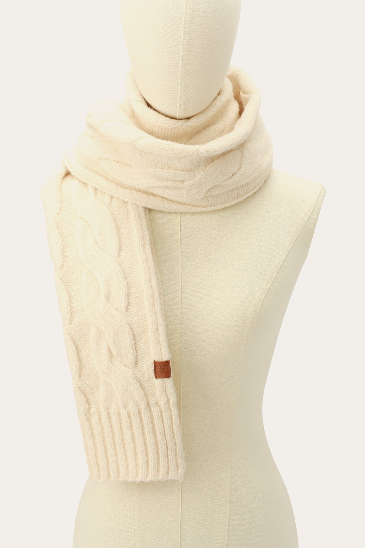 Birch Wide Cable Scarf