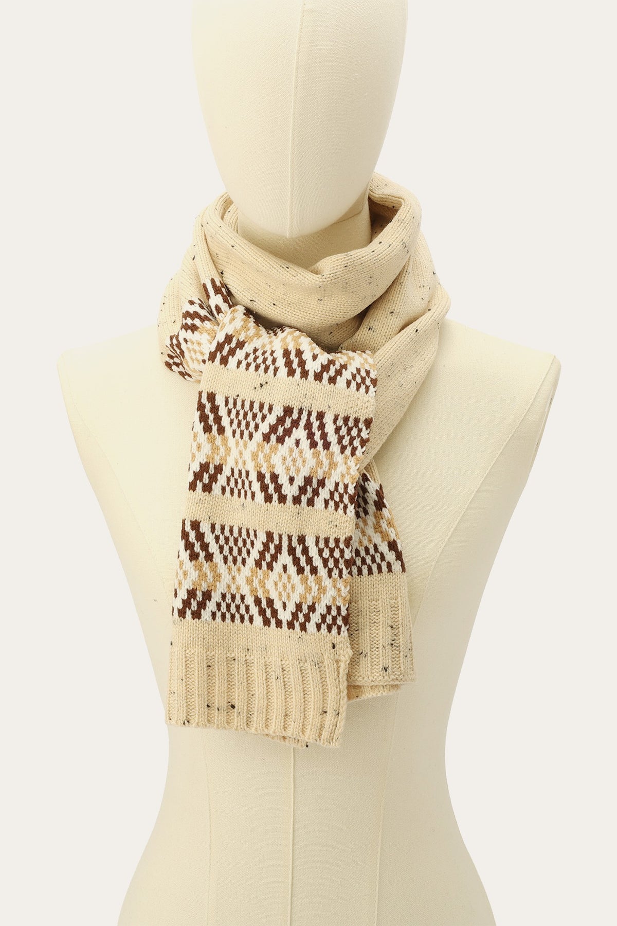 Birch Tweed Fair Isle Scarf