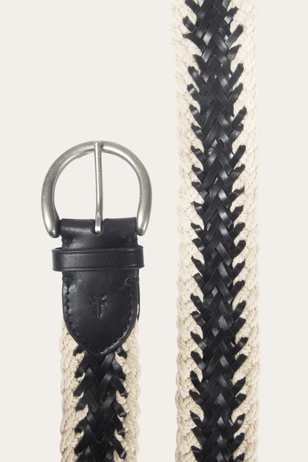 Women's Black 38mm Braided Cording Belt