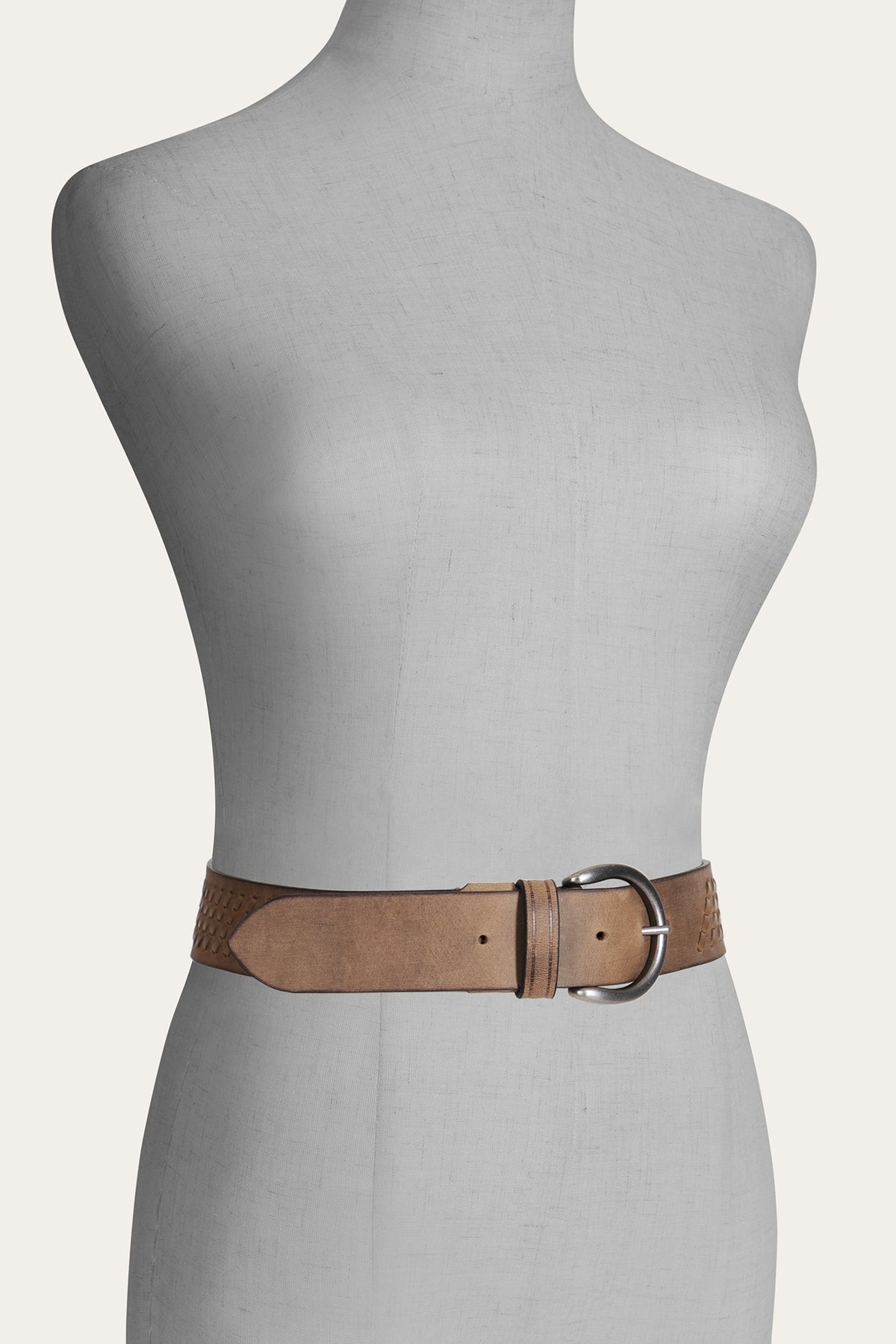 Women's Cognac 38mm Woven Perf Belt