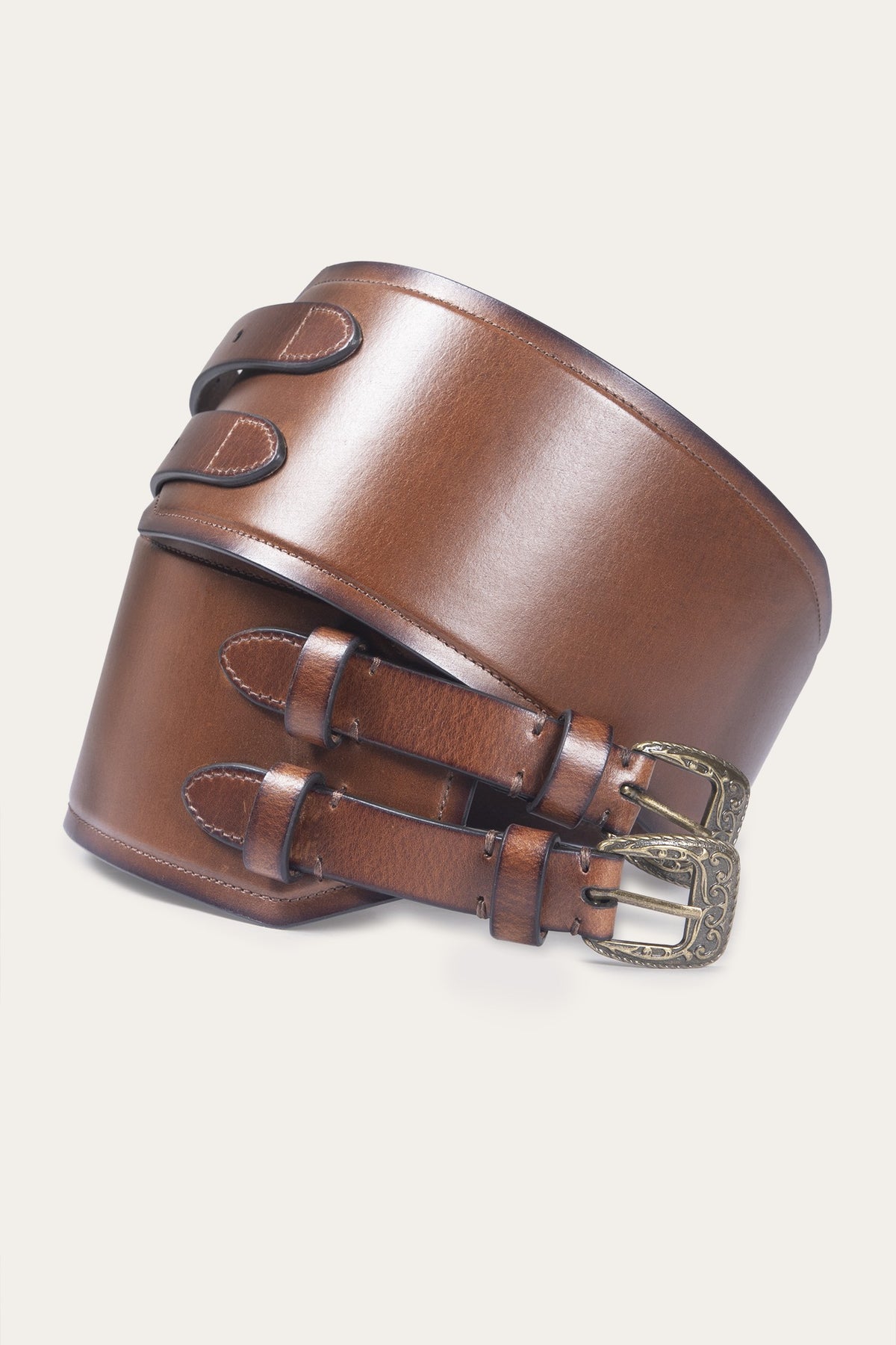Women's Cognac 85mm Western Waist Belt