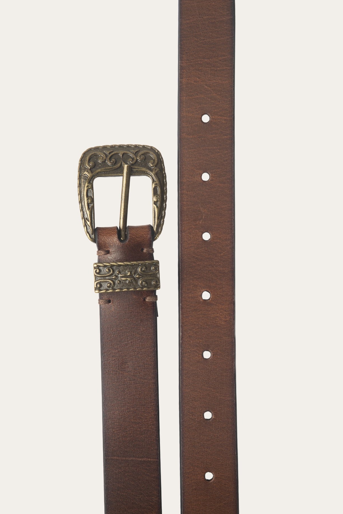 Women's Cognac 25mm Western Belt