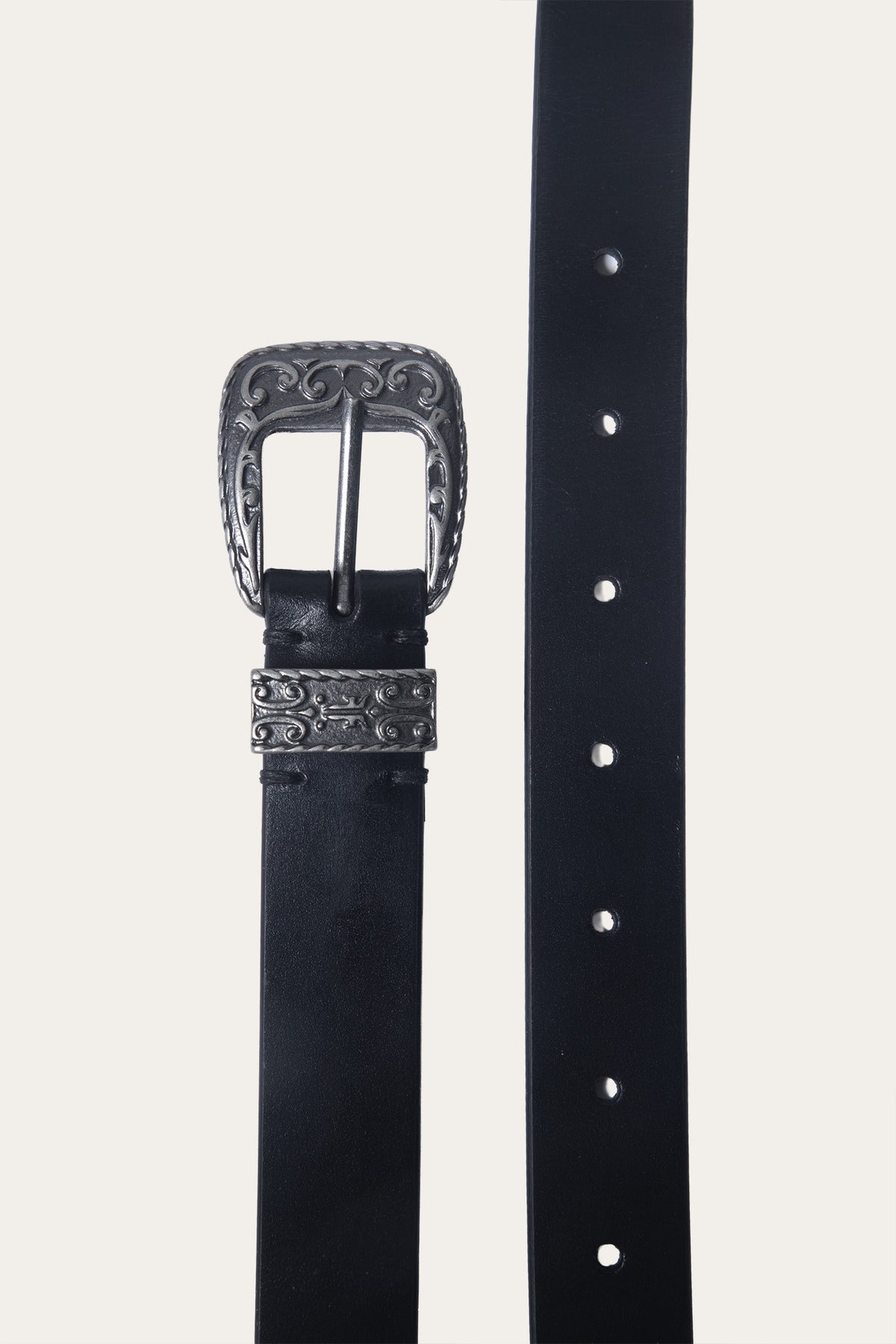 Women's Black 25mm Western Belt