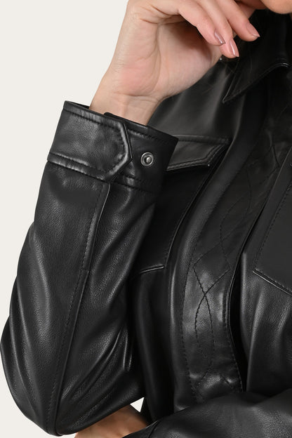 Black Bailor Shirt Jacket