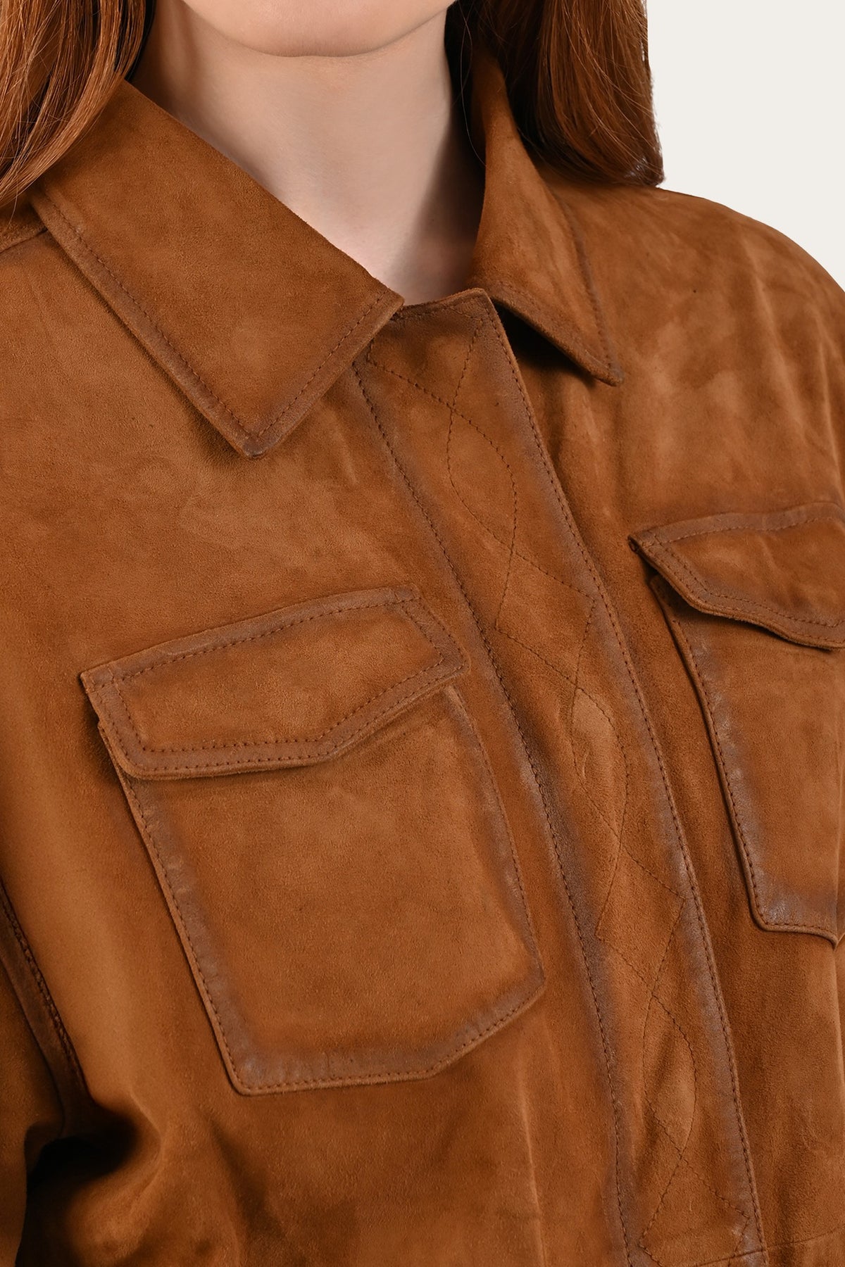 Light Brown Avett Overshirt Jacket