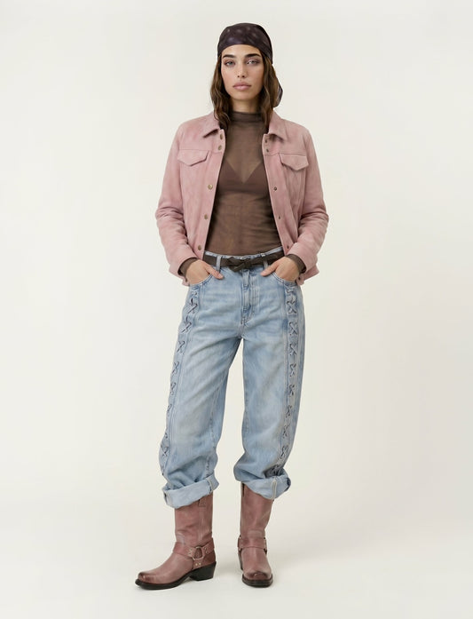 Women's Pink Canyon Heritage Suede Jacket