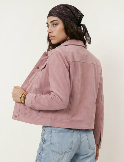 Women's Pink Canyon Heritage Suede Jacket