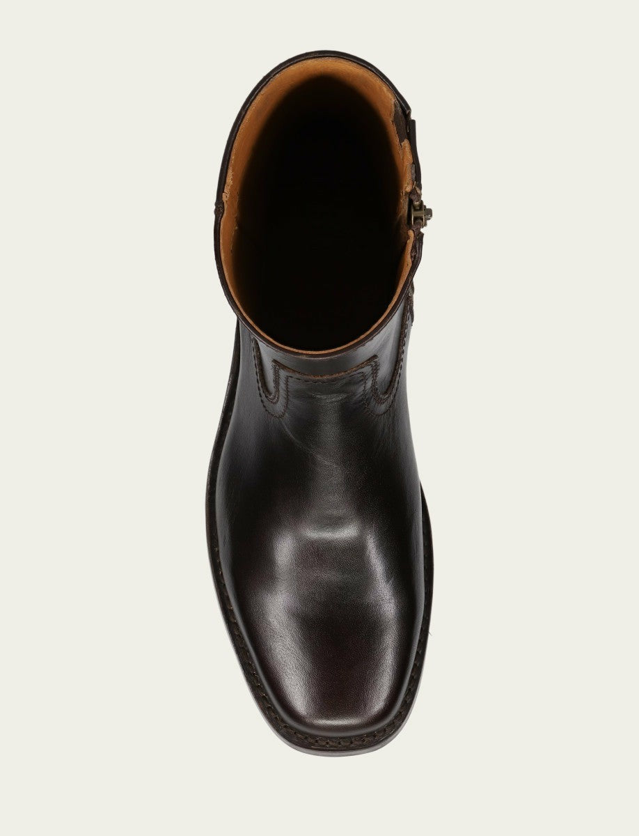 Men's Bourbon Campus Inside Zip Boots
