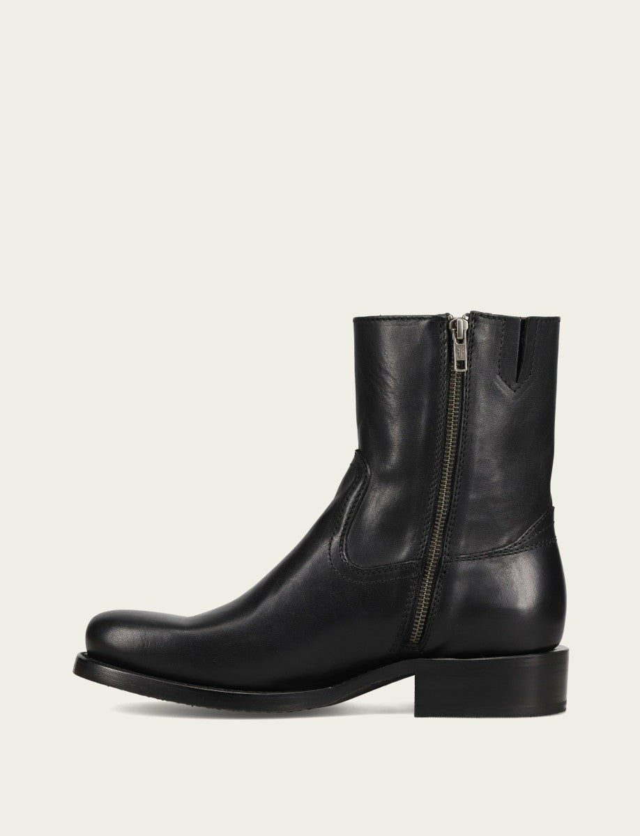 Men's Black Campus Inside Zip Boots