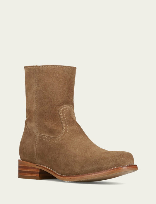 Men's Mushroom Suede Campus Inside Zip Boot