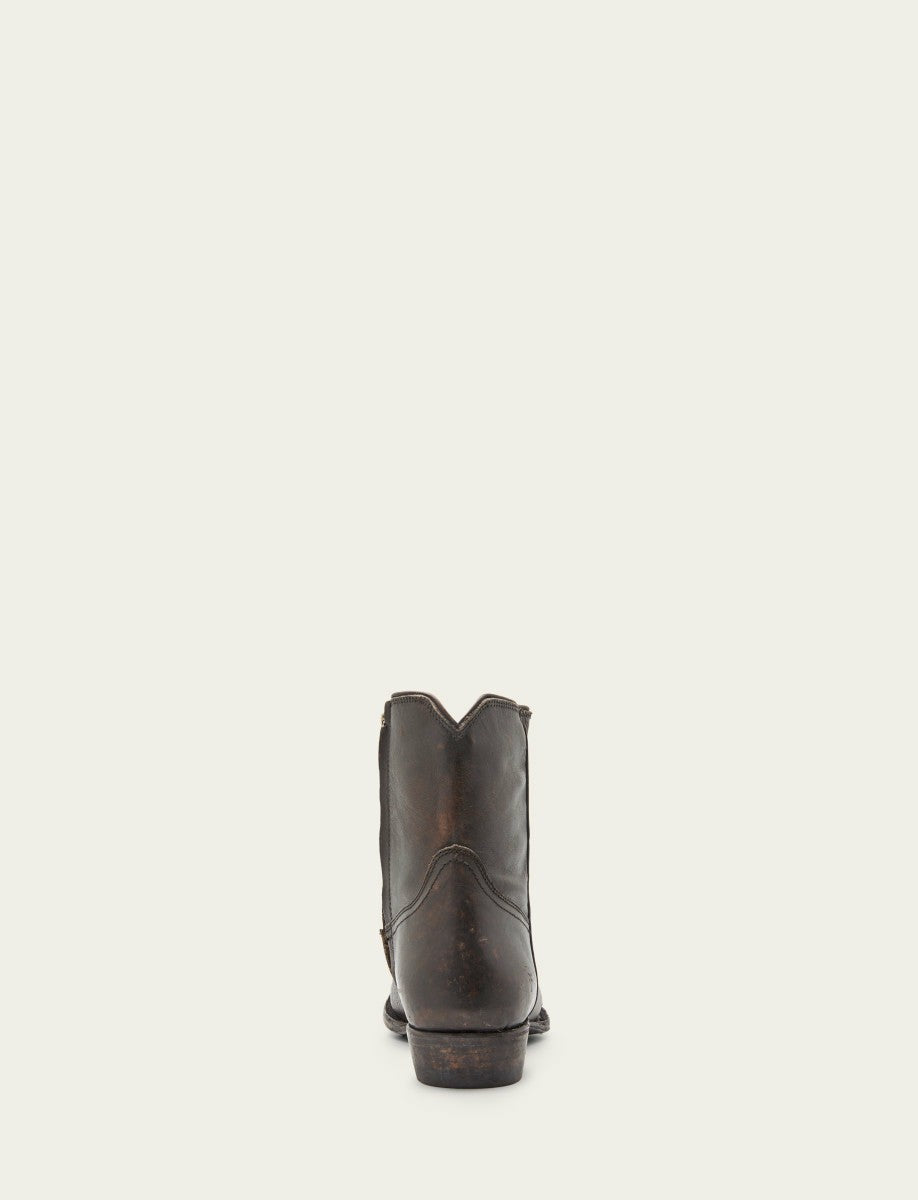 Men’s Antique Black Austin Inside Zip Leather Boots