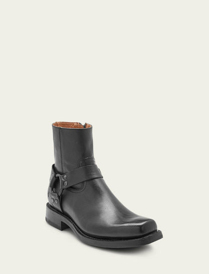 Men’s Black Conway Harness Leather Boots