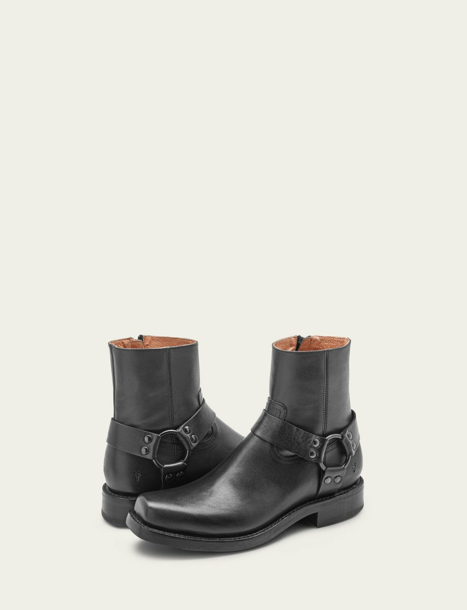 Men’s Black Conway Harness Leather Boots