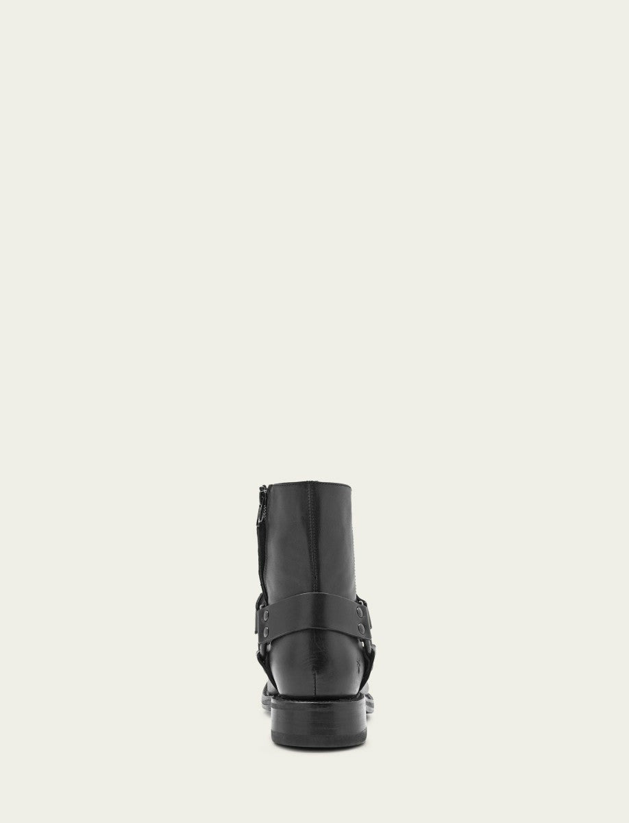 Men’s Black Conway Harness Leather Boots