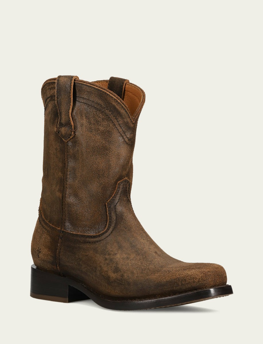 Men’s Chocolate Vintage Leather Campus Roper Boots