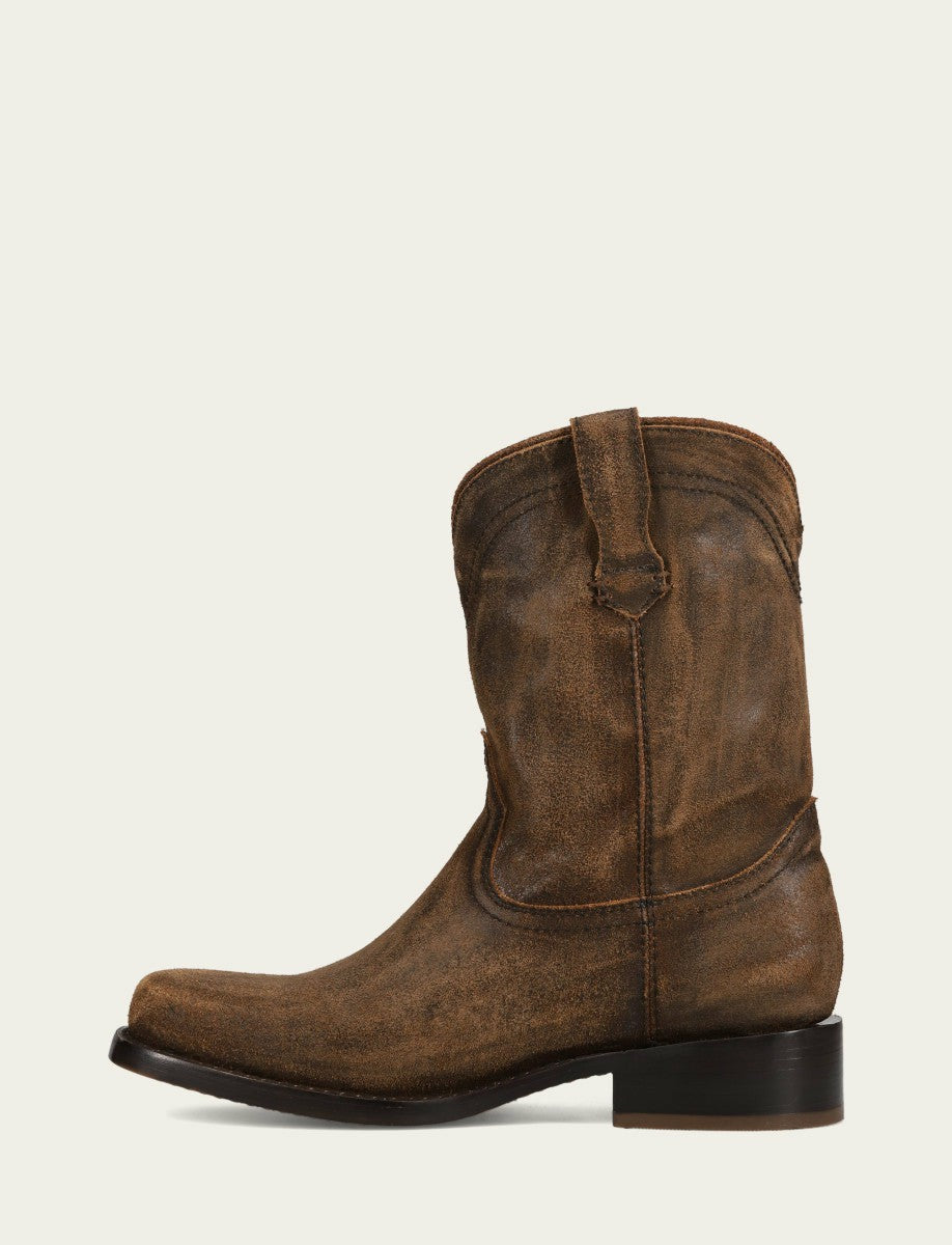 Men’s Chocolate Vintage Leather Campus Roper Boots