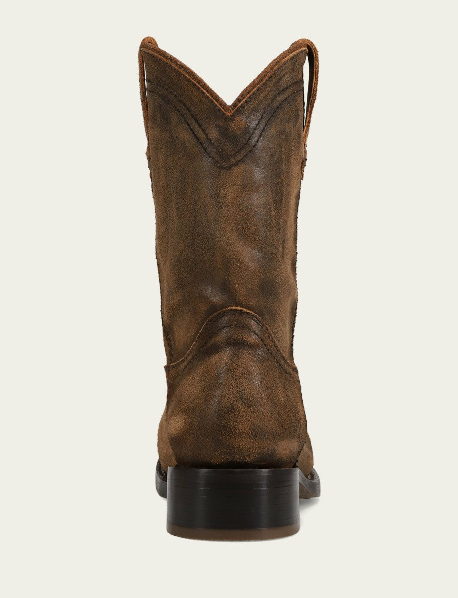 Men’s Chocolate Vintage Leather Campus Roper Boots