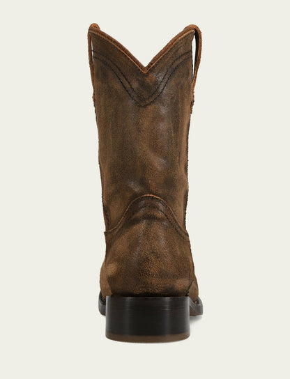 Men’s Chocolate Vintage Leather Campus Roper Boots
