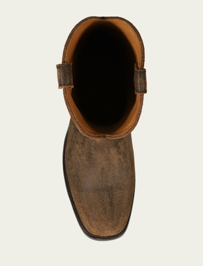 Men’s Chocolate Vintage Leather Campus Roper Boots