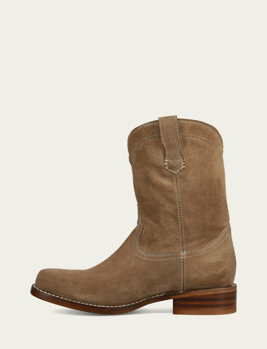 Men's Mushroom Suede Campus Roper Boots