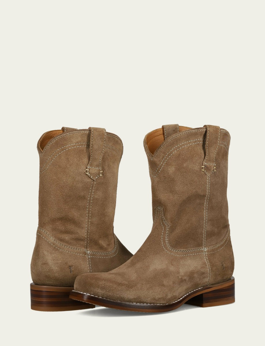 Men's Mushroom Suede Campus Roper Boots