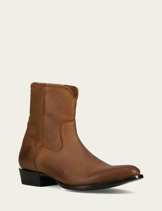 Men’s Latte Austin Inside Zip Leather Boots