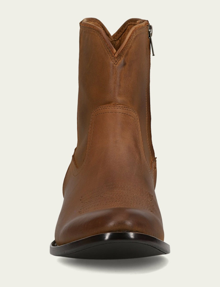 Men’s Latte Austin Inside Zip Leather Boots