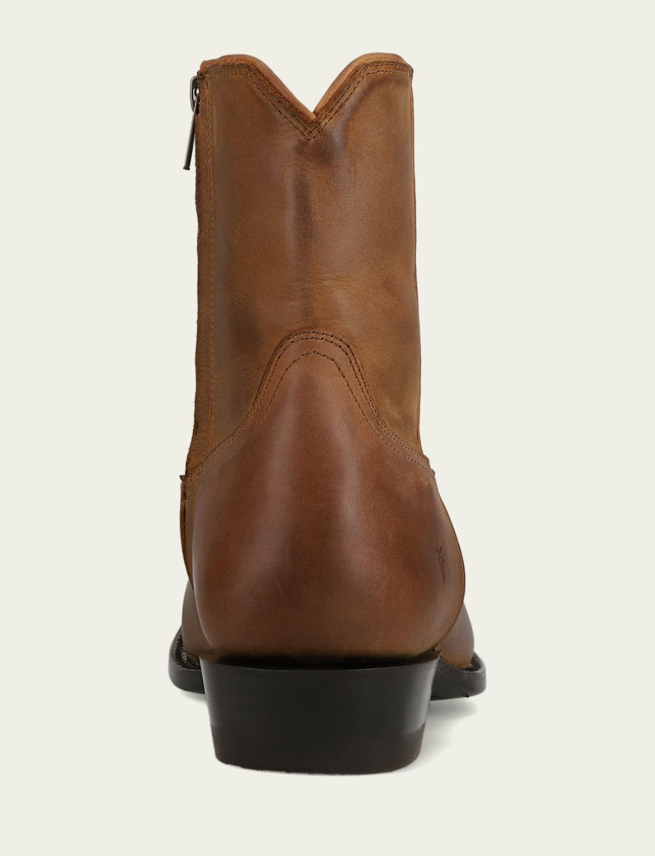 Men’s Latte Austin Inside Zip Leather Boots