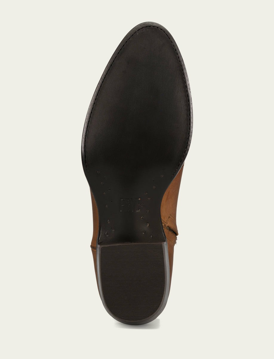Men’s Latte Austin Inside Zip Leather Boots