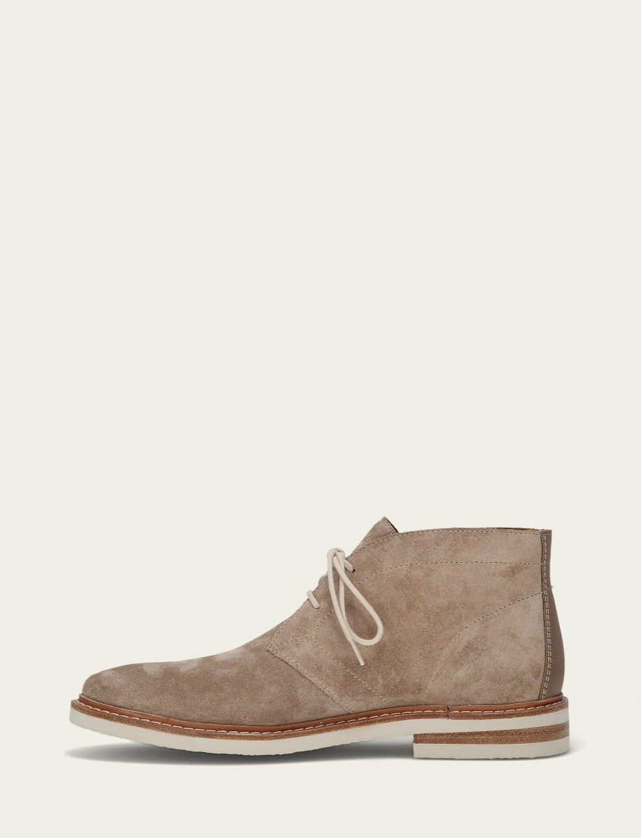 Men’s Mushroom Paul Chukka Lite Suede Leather Boots