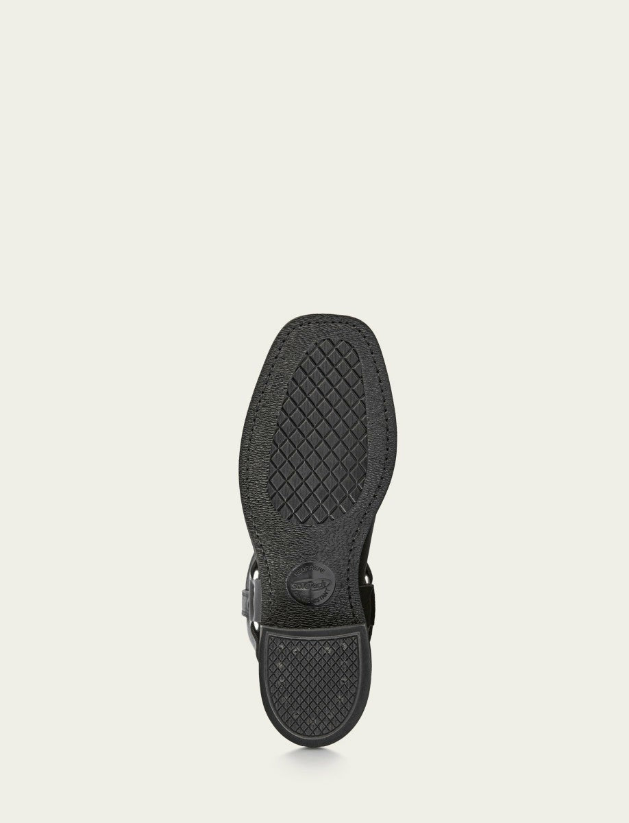 Men’s Black Harness 12R Leather Boots