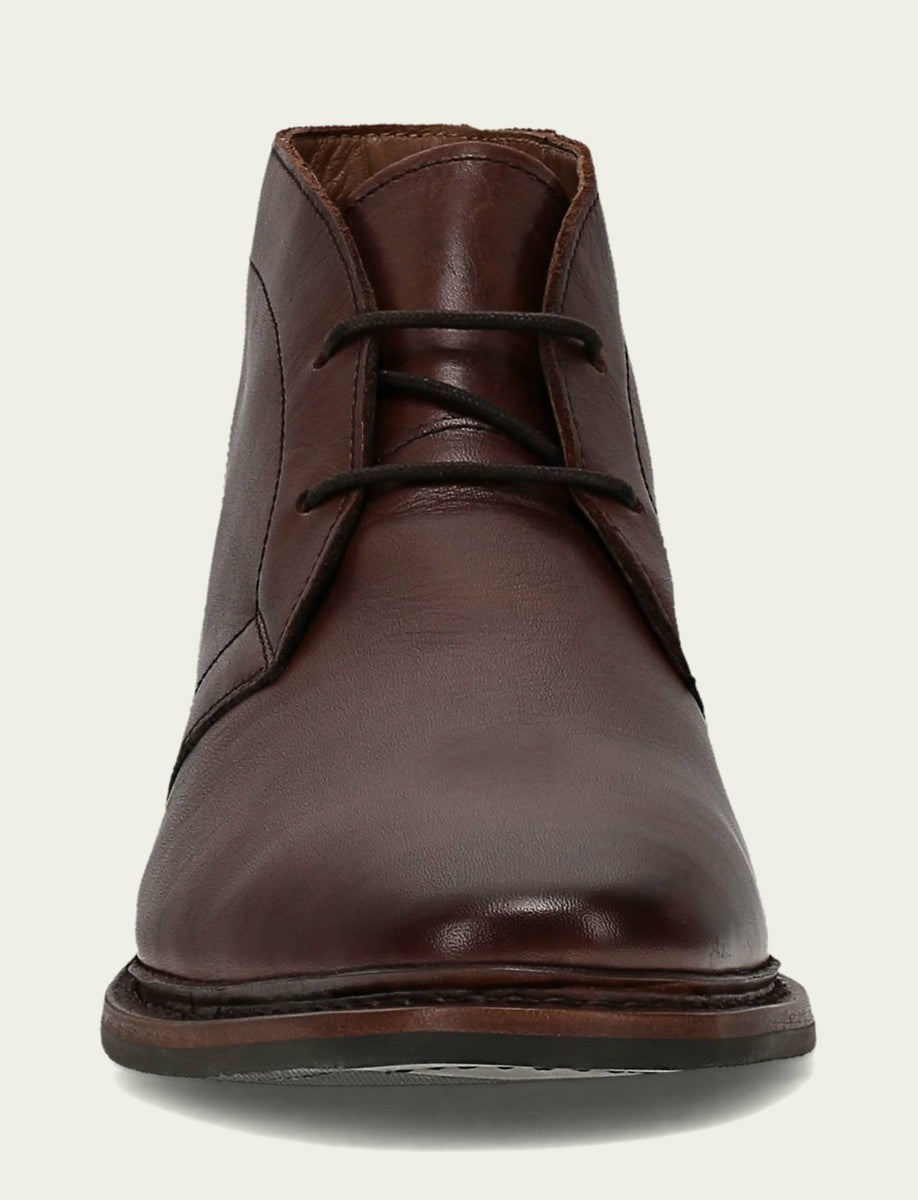 Men's Brown Oiled Leather Paul Chukka Boots