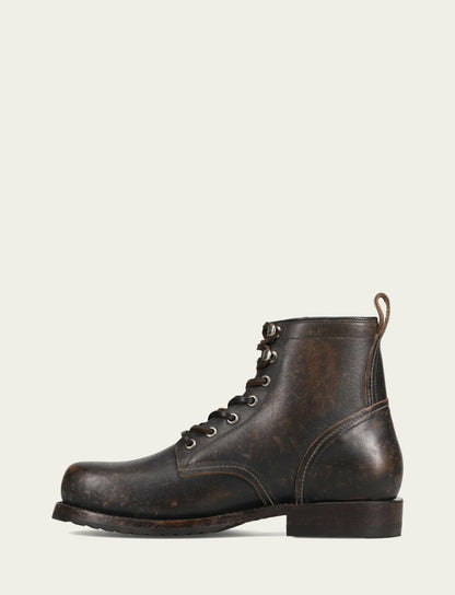Men's Antique Black Hudson Workboot Plain Toe