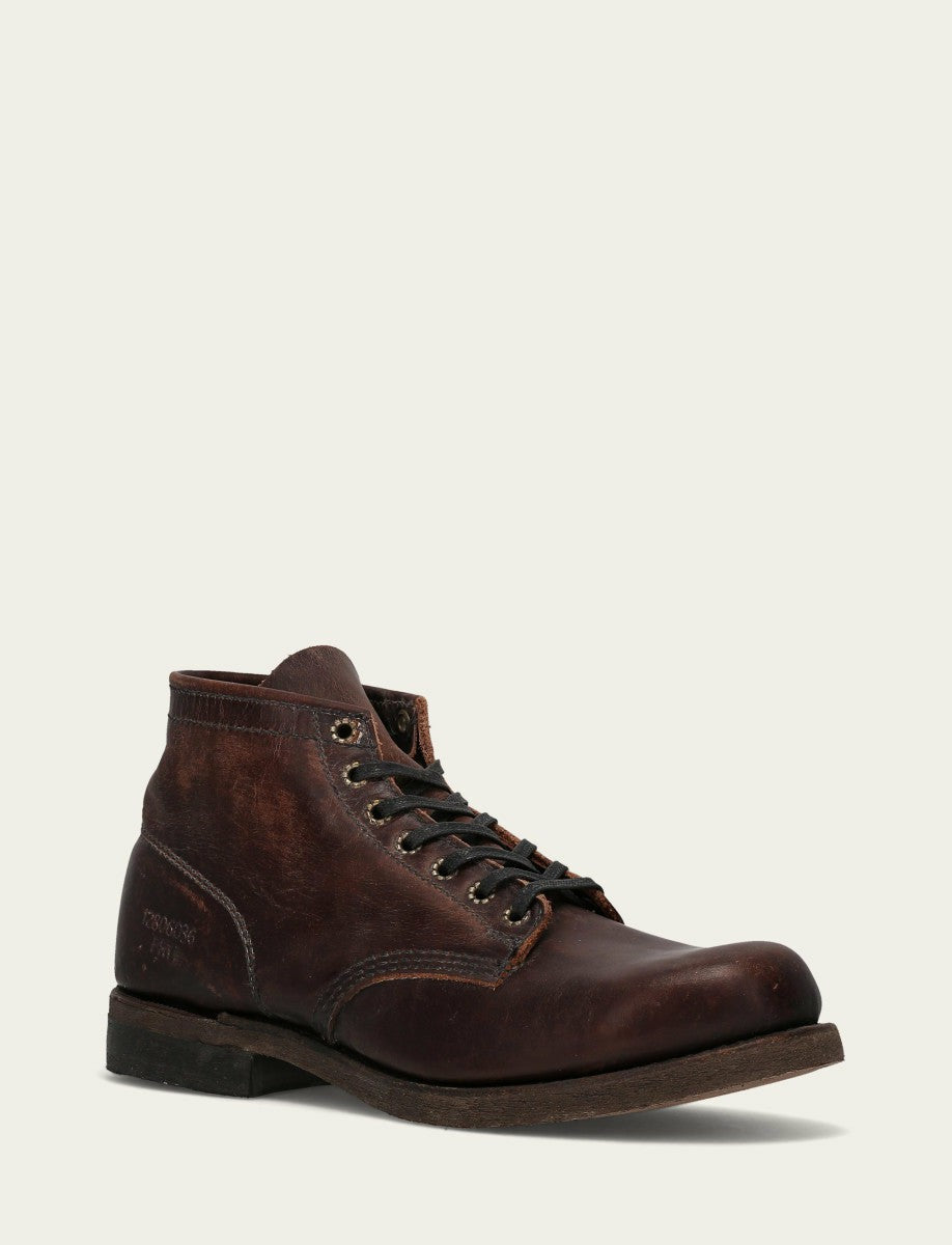 Men's Dark Brown Prison Boots