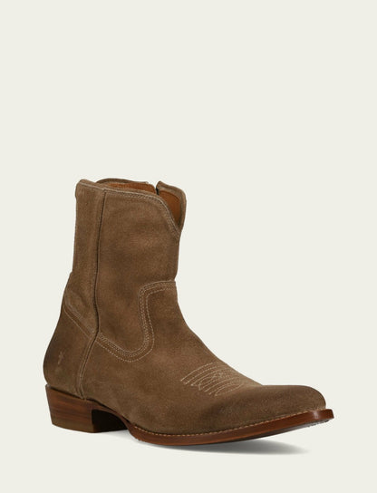 Men’s Mushroom Austin Inside Zip Suede Boots