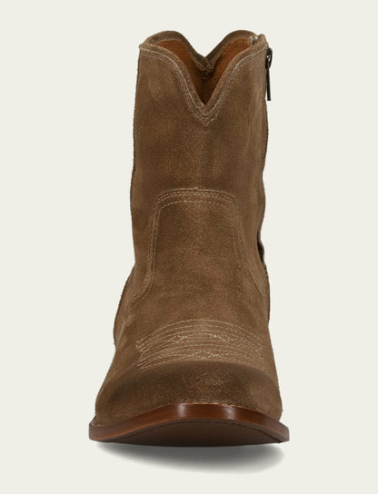 Men’s Mushroom Austin Inside Zip Suede Boots