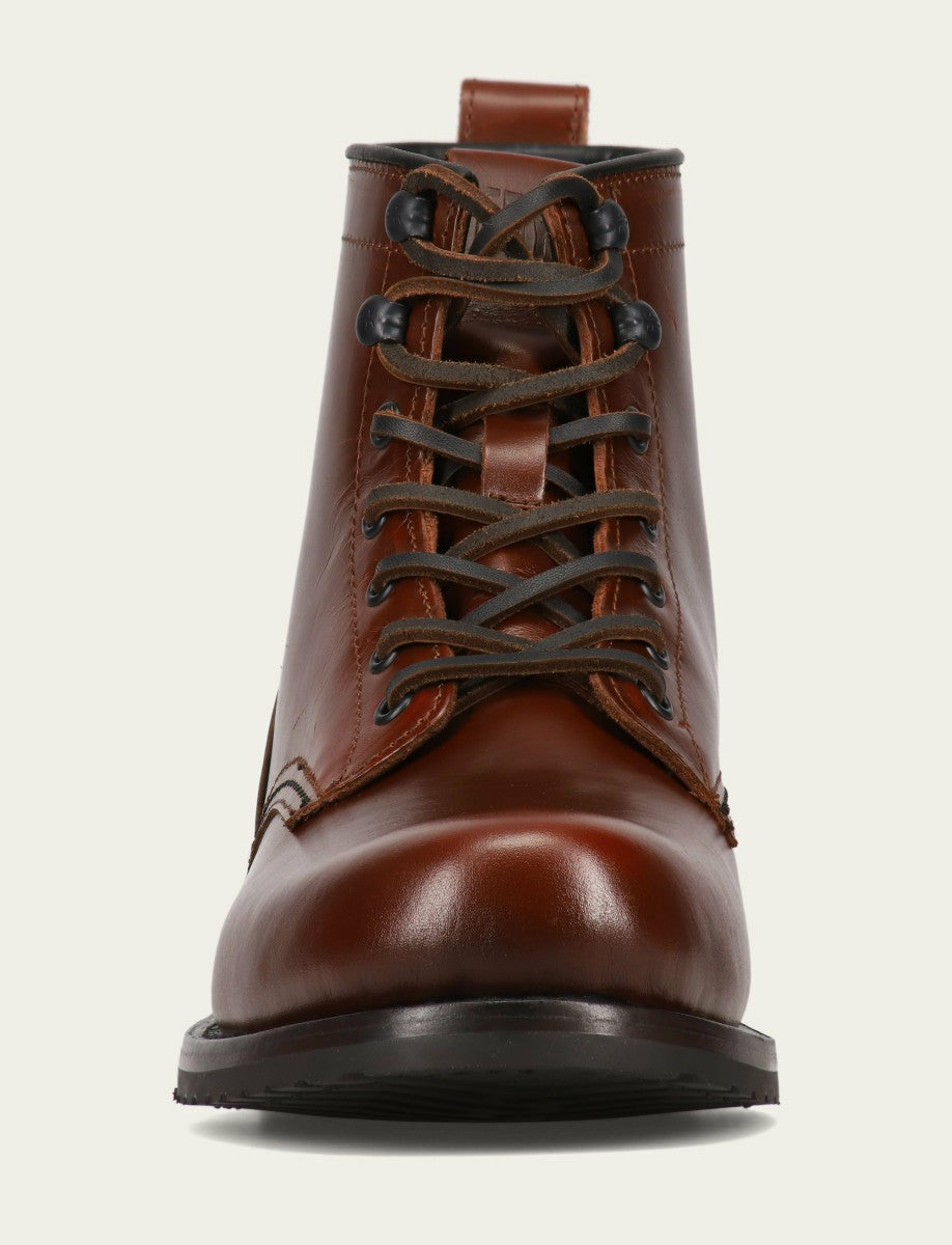 Men's Mahogany Hudson Workboot Plain Toe