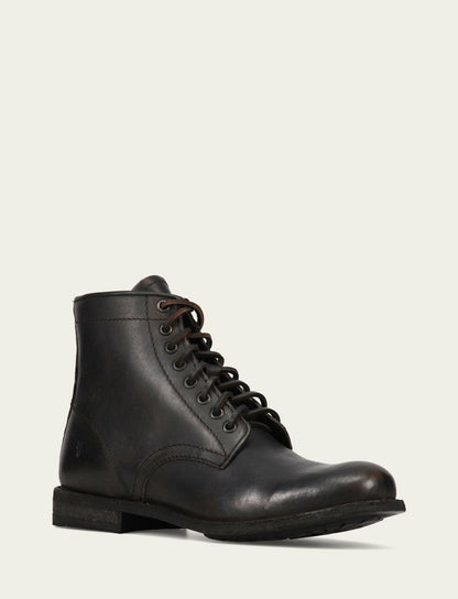 Men's Antiqued Black Tyler Flex Lace Up Boots