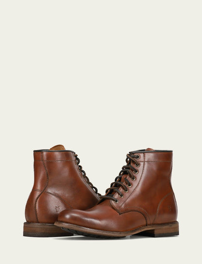 Men's Cognac Tyler Flex Lace Up Boots