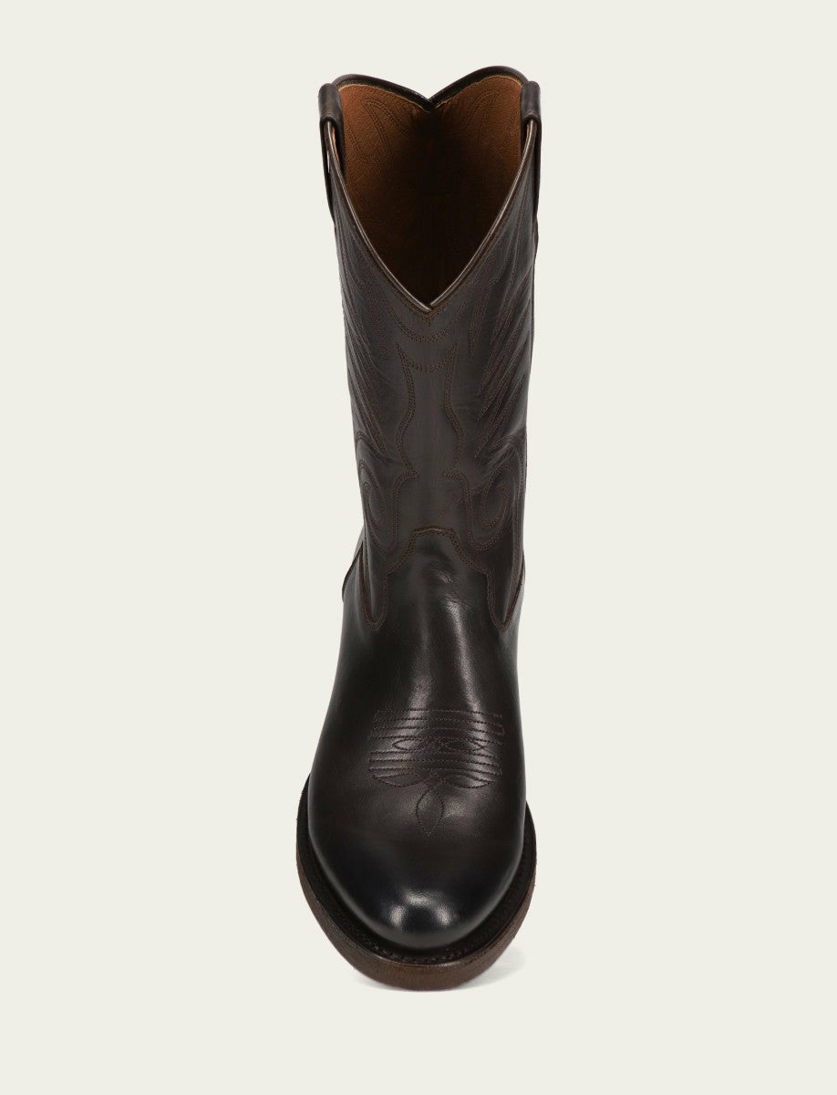 Men's Chocolate Grady Vintage Stitch Western Boots