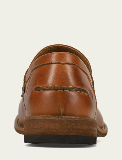 Men’s Caramel Leather Tyler Flex Penny Casual Leather Shoes