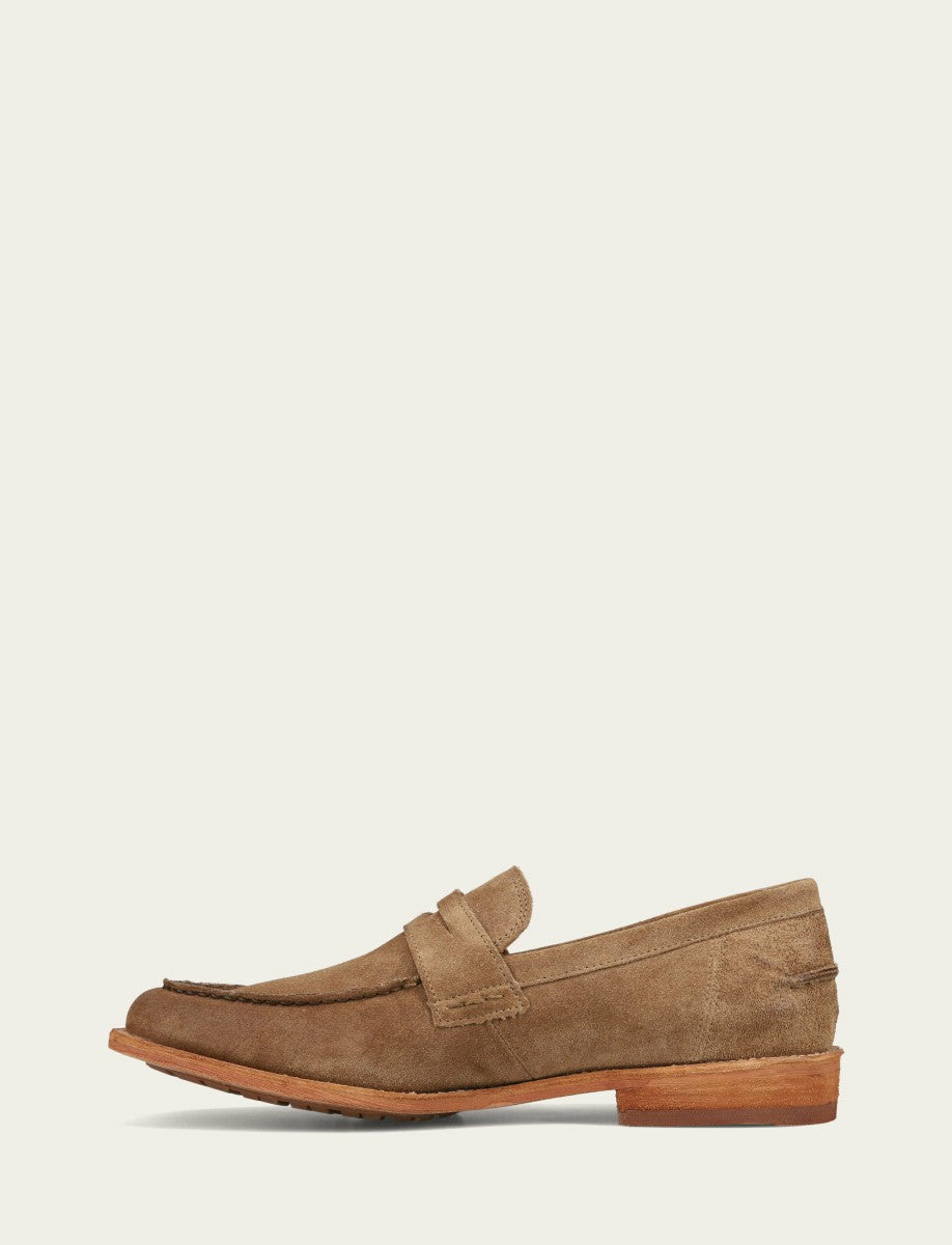 Men’s Mushroom Suede Tyler Flex Penny Casual Leather Shoes