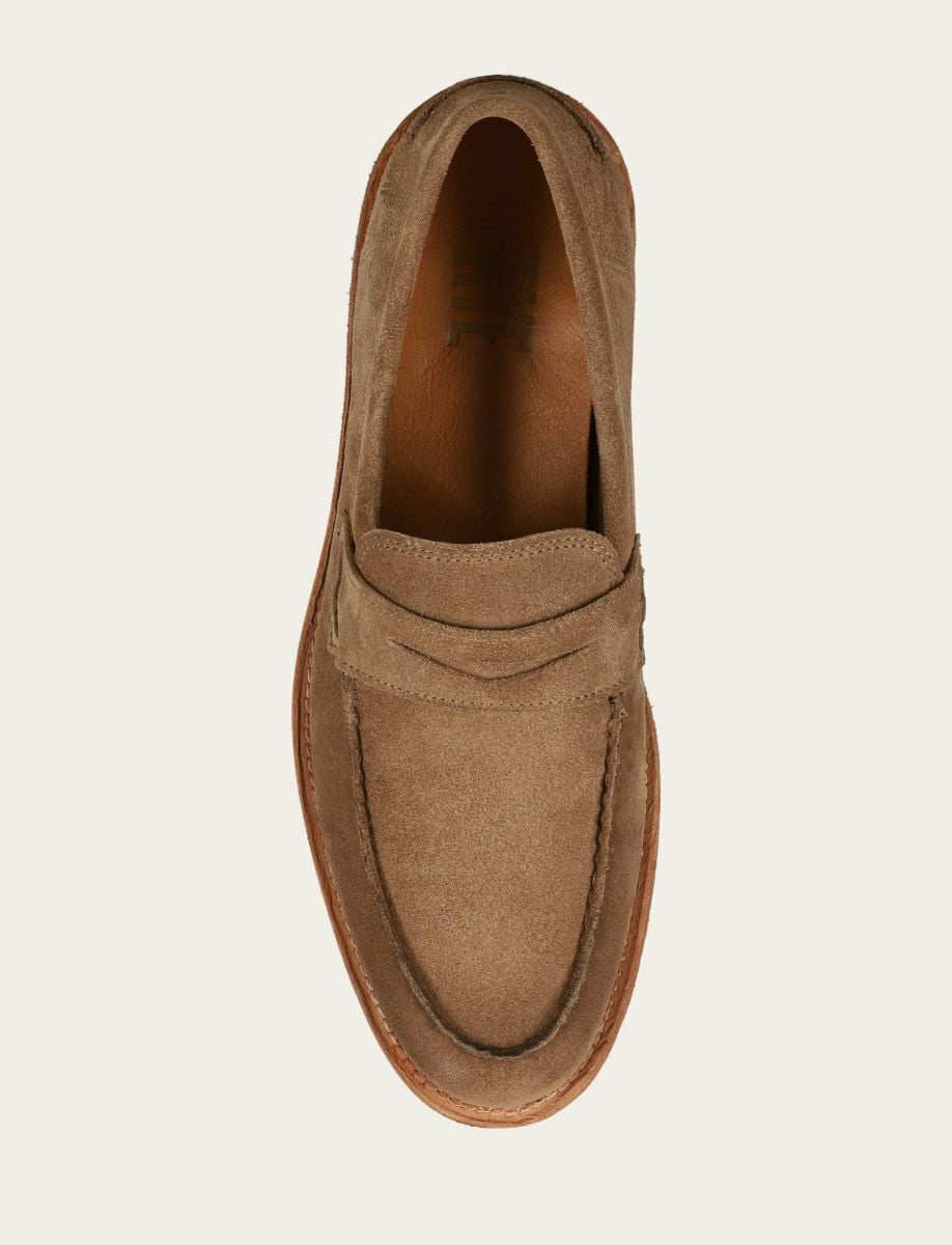 Men’s Mushroom Suede Tyler Flex Penny Casual Leather Shoes