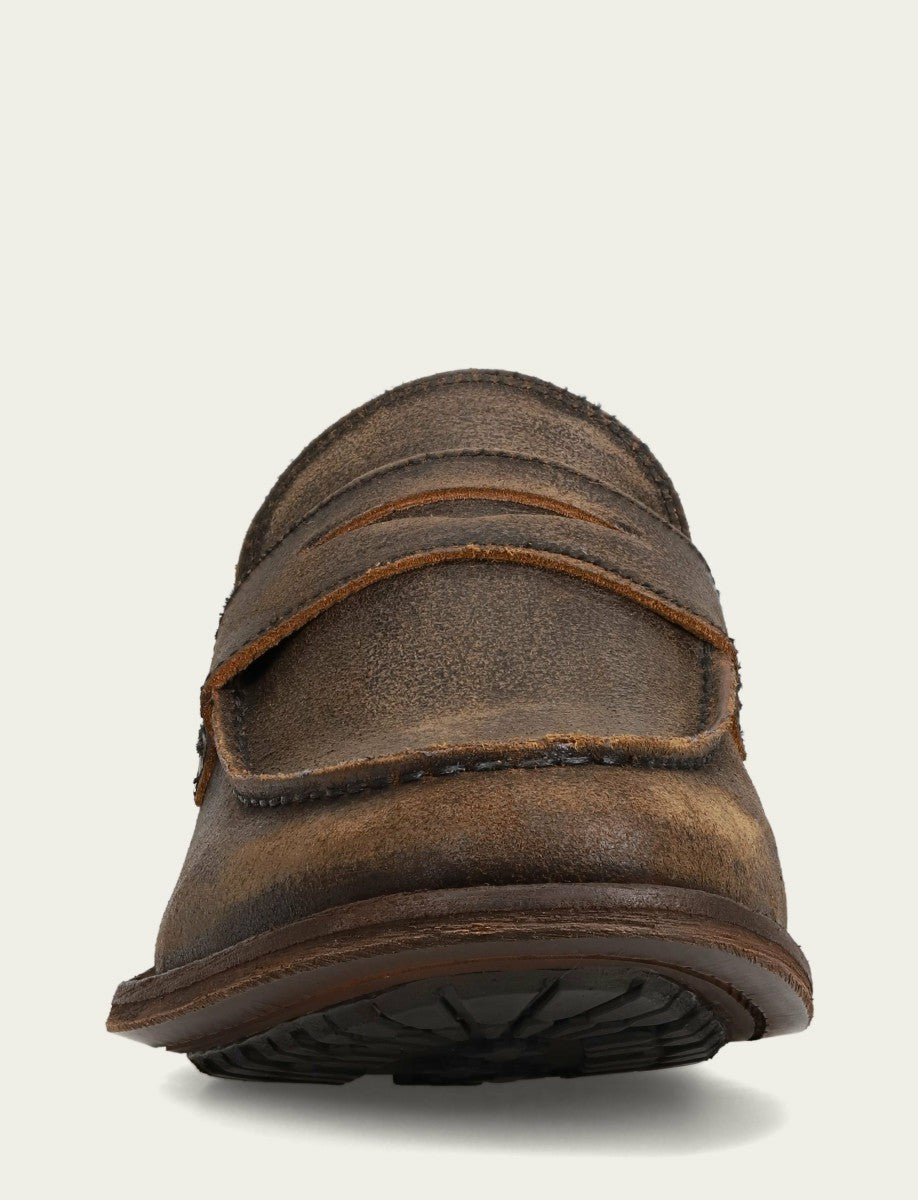 Men’s Chocolate Leather Tyler Flex Penny Casual Leather Shoes