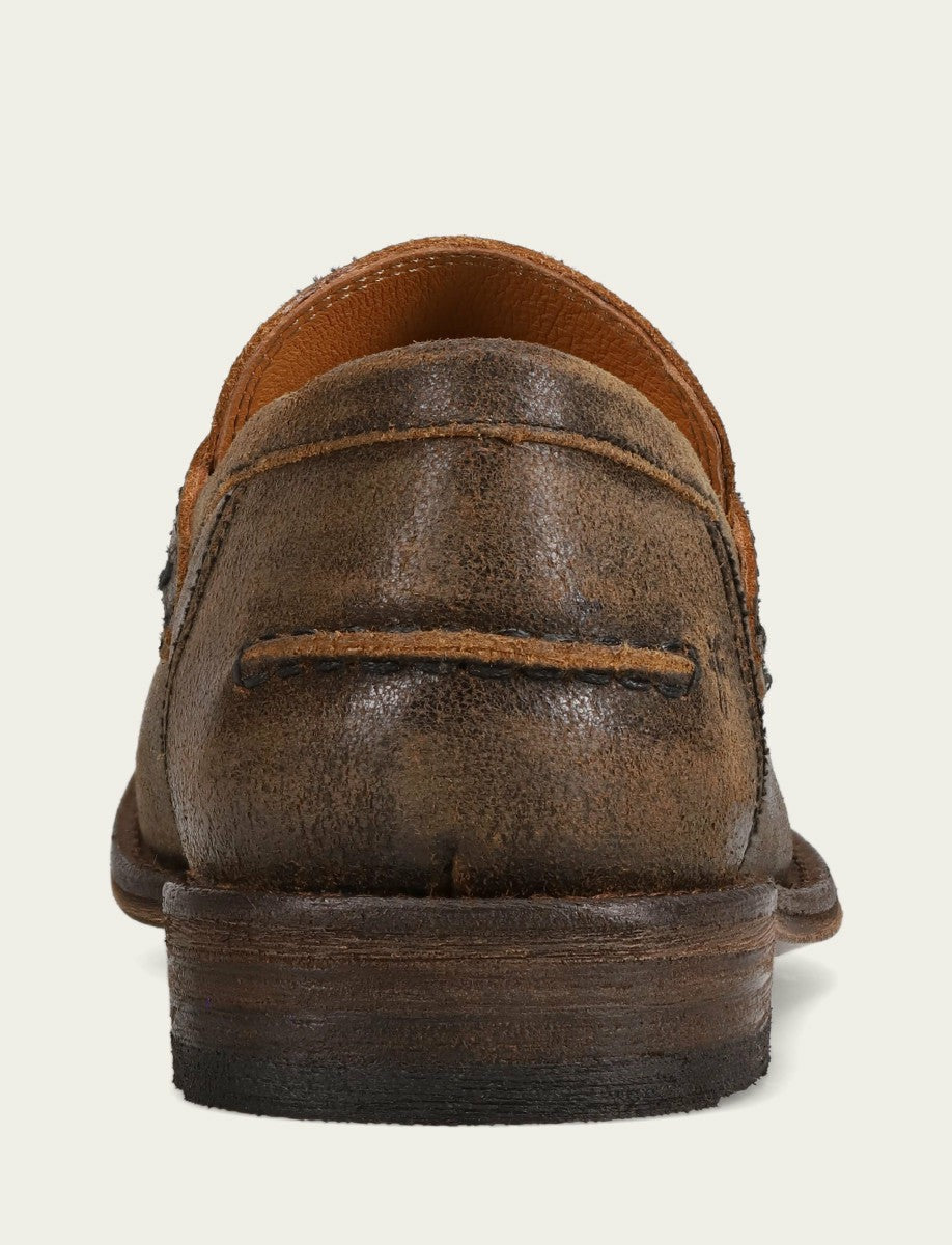 Men’s Chocolate Leather Tyler Flex Penny Casual Leather Shoes