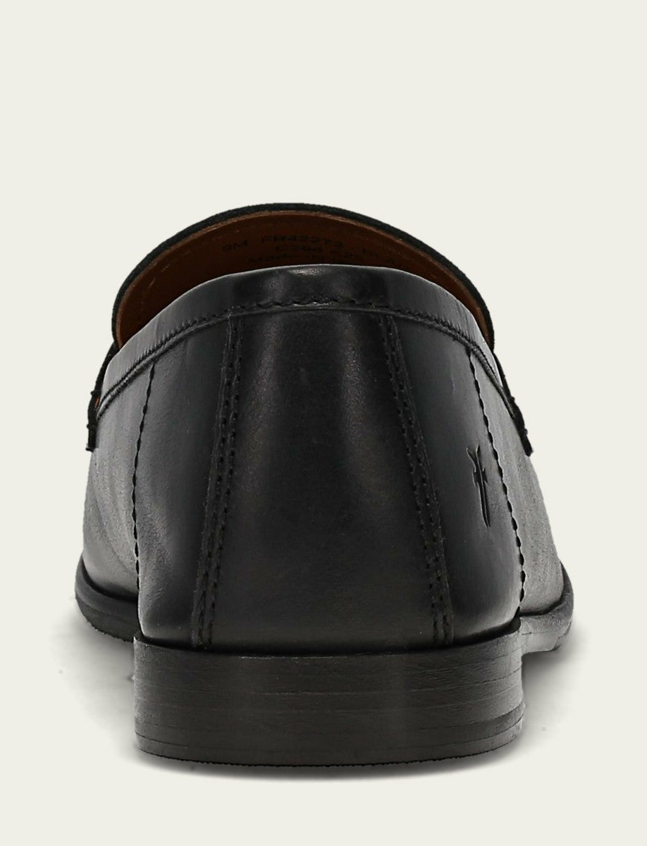 Men’s Black Leather Graham Penny Casual Leather Shoes