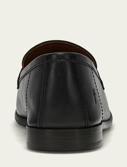 Men’s Black Leather Graham Penny Casual Leather Shoes
