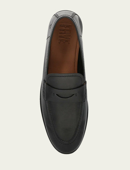 Men’s Black Leather Graham Penny Casual Leather Shoes