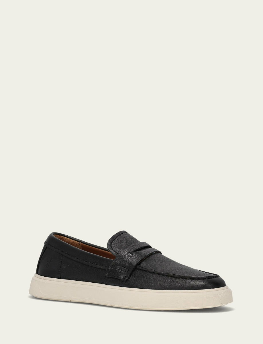 Men’s Black Beau Penny Leather Sneakers