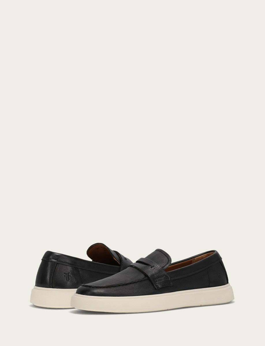 Men’s Black Beau Penny Leather Sneakers